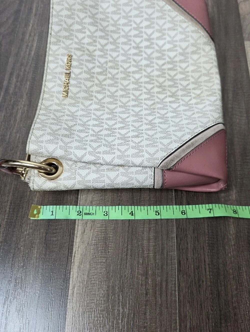Michael Kors Nicole Triple Compartment Crossbody Bag Vanilla Pink Soft Girl Chic